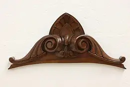 Victorian Antique Carved Walnut Wall Salvage Crest #48672