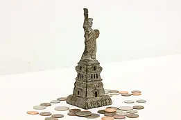 Statue of Liberty Antique Painted Cast Iron Coin Bank #48850