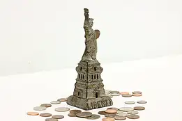 Statue of Liberty Antique Painted Cast Iron Coin Bank #48850