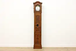 Country French Antique 1830s Tall Case Grandfather Clock #46915