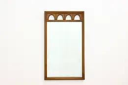 Midcentury Modern Vintage Walnut Wall Mirror, Bassett #49566