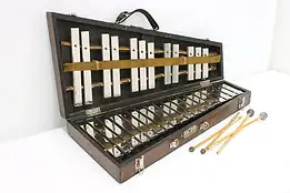 Glockenspiel Bells Musical Instrument Oak Case Deagan #47518