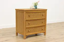 Wicker Vintage Chest, Dresser, Nightstand, Link Lexington #49709