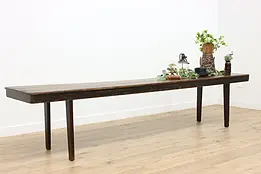 Farmhouse Pine Antique 11' Harvest Dining or Library Table #49629