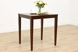 Midcentury Modern Vintage Walnut End Table Hall Console #49631