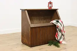 Farmhouse Antique Pine Fireplace Wood Kindling, Mudroom Box #49798