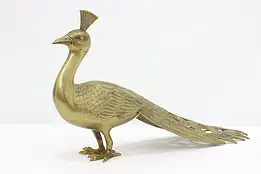 Brass Vintage Peacock Decorative Sculpture 22.5" #48947