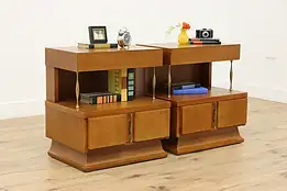 Pair of Midcentury Modern Vintage Nightstands, Martinsville #49796