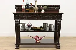 Renaissance Antique Carved Oak Server, Sideboard, or Console #49556