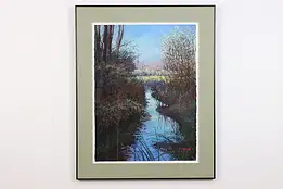 South Park Wetland Vintage Pastel Painting, Wollangk 38.5" #49980