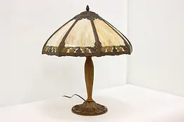 Traditional Antique Stained Glass Library Office Desk Lamp #49477