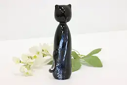 Blown Art Glass Vintage Cat Sculpture #49190