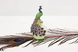 Peacock Vintage Glass Perfume Bottle #50075