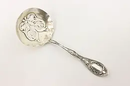 Victorian Antique Sterling Silver Serving Spoon #49251