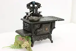 Farmhouse Vintage Cast Iron Miniature Stove & Pots, Crescent #47939