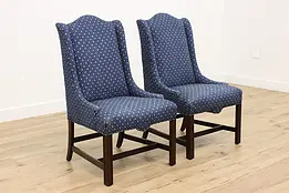 Pair of Vintage Upholstered Side or Accent Chairs, Ethan #49999
