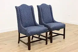 Pair of Vintage Upholstered Side or Accent Chairs, Ethan #49999