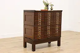 Arts & Crafts Antique 28 Drawer File Collector Cabinet, Erbe #50183