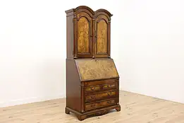 Georgian Design Secretary Desk & Bookcase Secret Drawers #50166