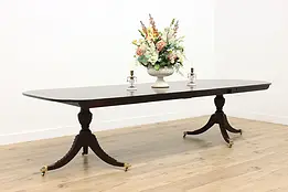 Stickley Vintage Georgian Design Mahogany 10' Dining Table #50221