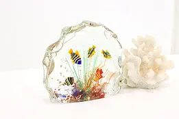 Ocean Fish Vintage Blown Art Glass Paperweight Sculpture #49858