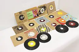 Set of 19 Vintage 45 Rpm Records w/ Sleeves #49961