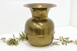 Farmhouse Vintage Brass Spittoon or Planter, Price #49776