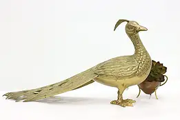 Peacock Vintage Decorative Brass Sculpture 22.5" #48948