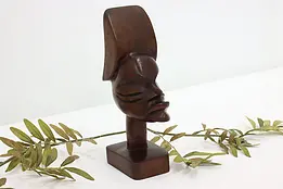 Traditional African Vintage Carved Bust Sculpture #49418