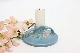 Painted Ceramic Vintage Candle Holder, Roseville #49406