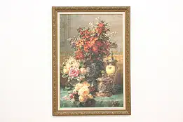 Still Life of Roses Vintage Original Print Robio 56.5" #50402