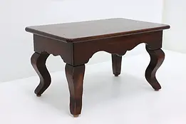 Traditional Antique Carved Walnut Footstool #50325