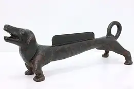 Farmhouse Vintage Cast Iron Dog Door Stop & Boot Scraper #50569