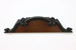 Architectural Salvage Antique Carved Mahogany Wall Crest #48932