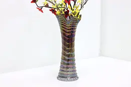 Iridescent Purple Vintage Flower or Decorative Vase #50424
