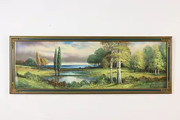Lake Forest Vintage Original Pastel Painting Gunderson 46.5" #49968