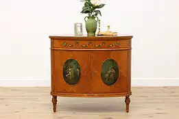 French Design Antique Satinwood Sideboard Console Server #50744