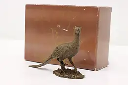 Avon Bronze Pheasant Vintage Sculpture & Box, O'Brien #50770