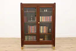 Craftman Antique Mahogany Office Library Bookcase Thom Co #50875