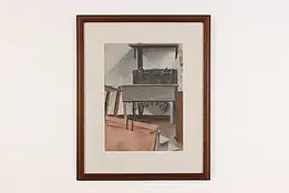 Artist Sink Original Pastel Painting, Bodden 22" #50692