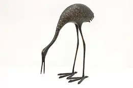 Bronze Vintage Garden Decorative Crane Sculpture #50929