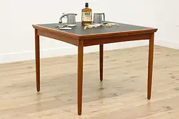 Midcentury Modern Vintage Teak Dining or Game Table Hundevad #51007