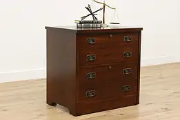 Stickley Vintage Craftsman Design Oak Office File Cabinet #50828