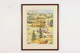 American Autumn Vintage Original Colored Print, Hunt 34.5" #50838