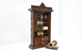 Victorian Eastlake Antique Spool Jewelry or Collector Chest #50519