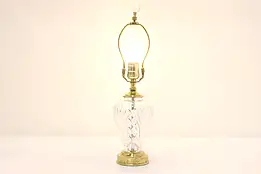 Irish Traditional Vintage Cut Crystal Boudoir Lamp Waterford #48973