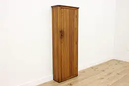 Farmhouse Antique Pine Cupboard, Bath or Hall Cabinet #51916