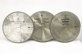 Set of 3 Empress or Mira 15.5" Music Box Discs, Cavalleria #50795