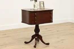 Empire Antique Mahogany Nightstand, Sewing or Lamp Table #52140