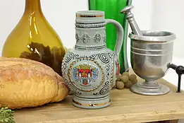 German Cities Vintage Painted Stoneware Beer Stein Mug, King #52460